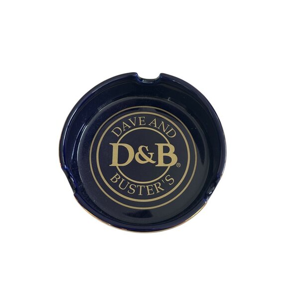 DAVE & BUSTERS Blue Cigar Cigarette Ashtray Tray NEW NWOT - Picture 7 of 7